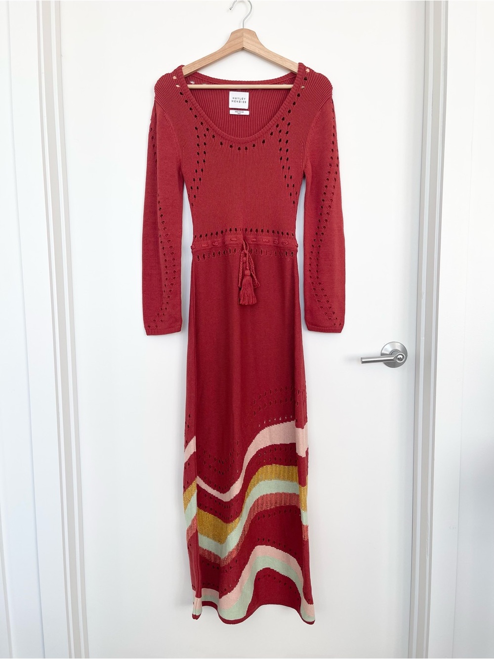 Hayley Menzies Waves Knit Maxi Dress